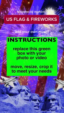 USA FLAG & FIREWORKS