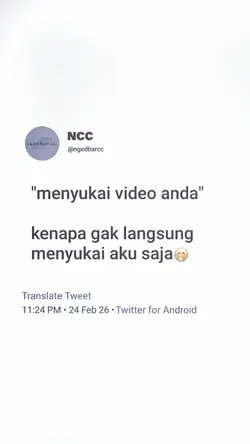 menyukai video anda