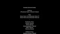 Movie Outro Credits 