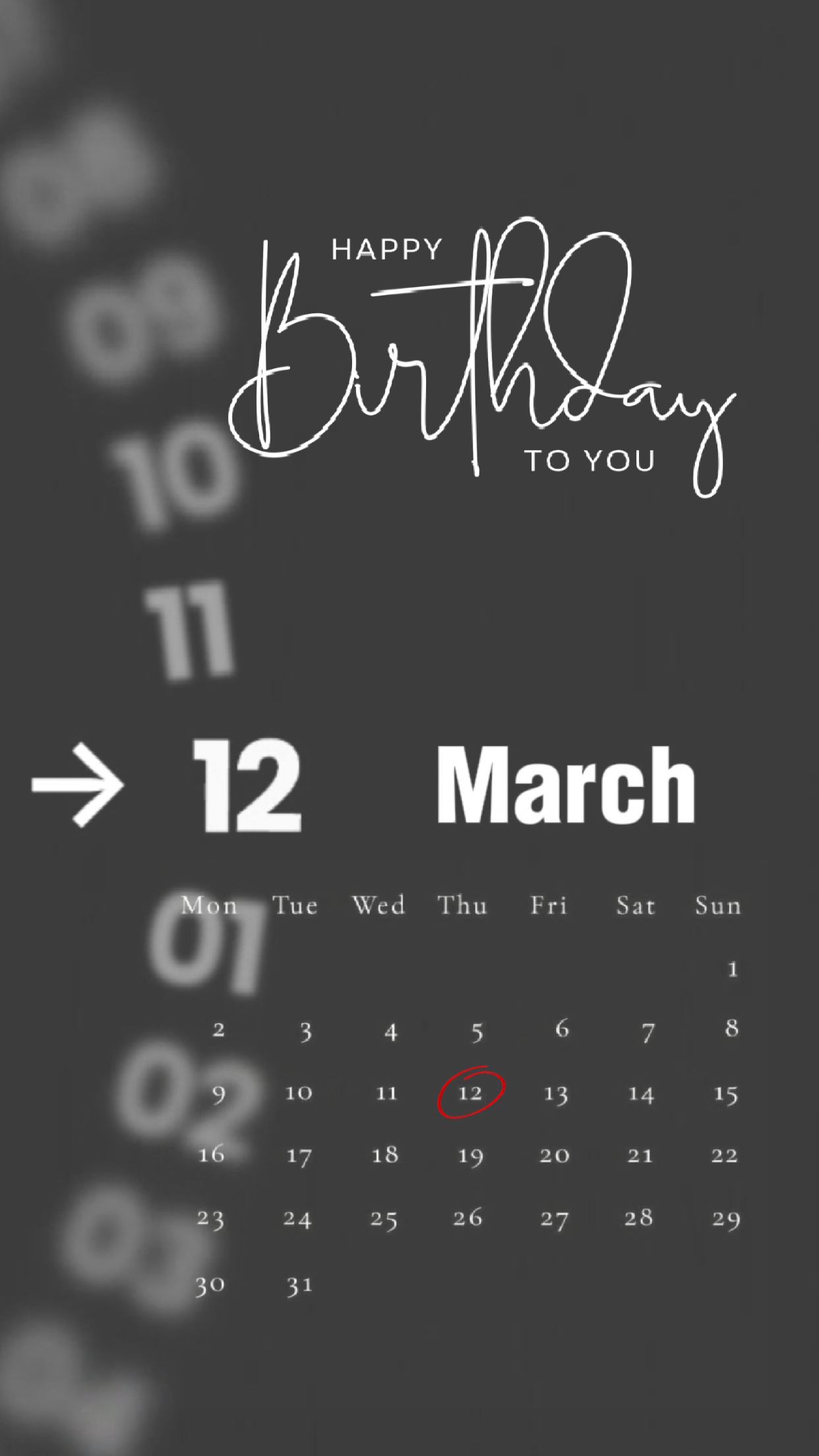 HBD 12 MART 