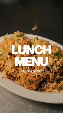 Lunch Menu