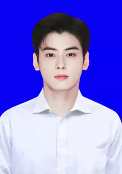 bagron biru+kemeja