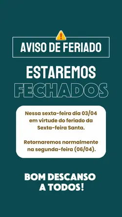 Aviso de feriado 