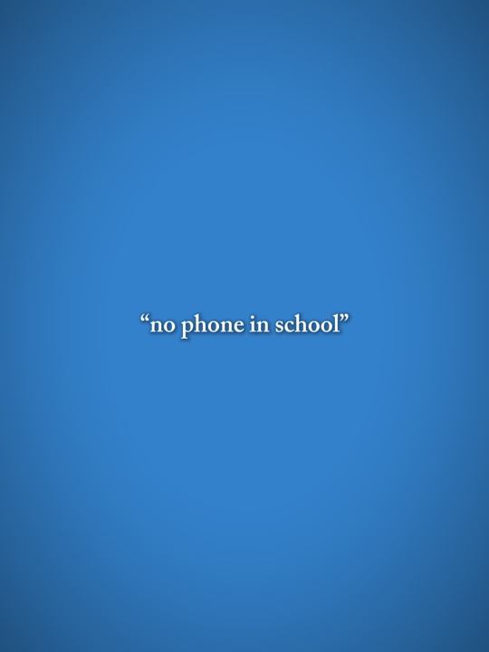 pas de téléphone à l'école