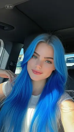 blue haircolor 
