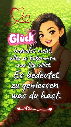 Glück bedeutet nicht