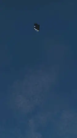 car falling from sky