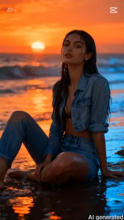 Tramonto in spiaggia