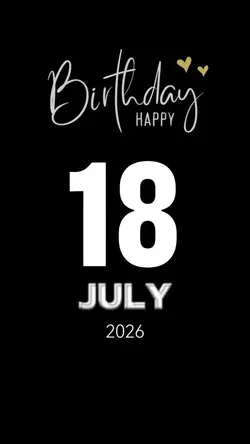 Birthday 18 July