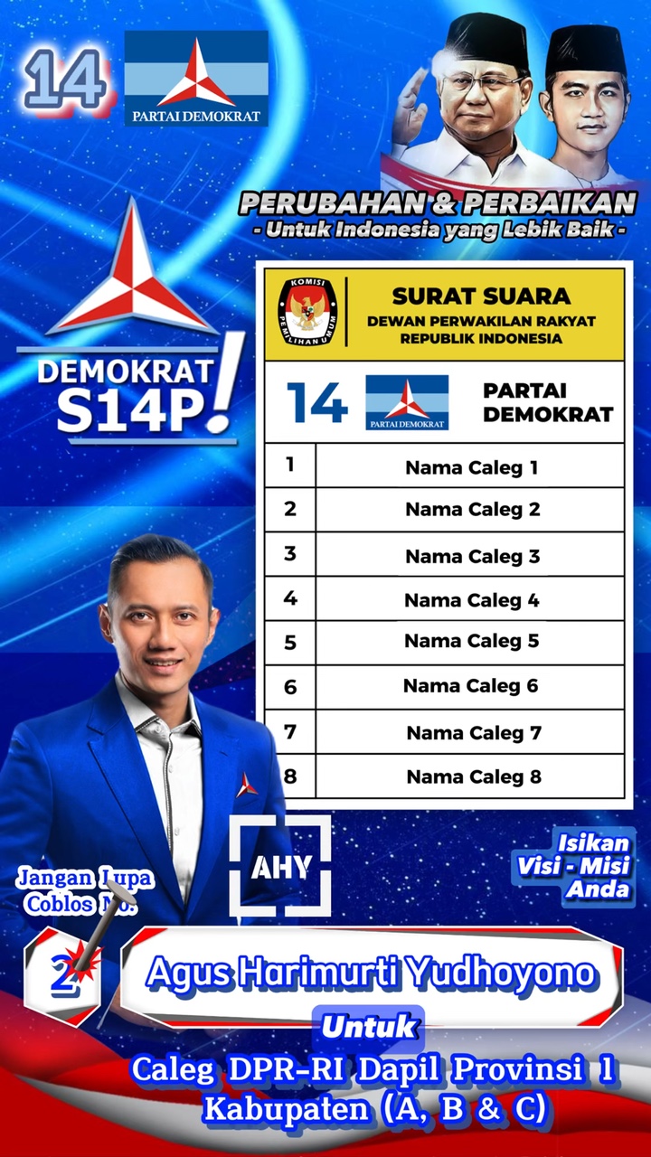 Caleg DPRRI Demokrat