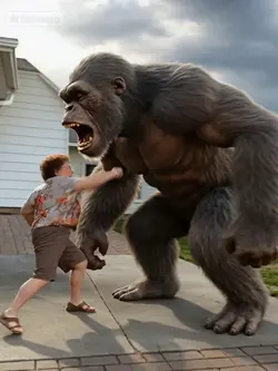 Fight with Gorilla 