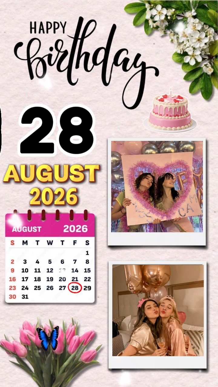 HBD 28 August 2026