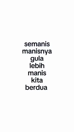semanis manisnya 