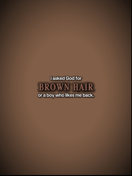 Braunes Haar