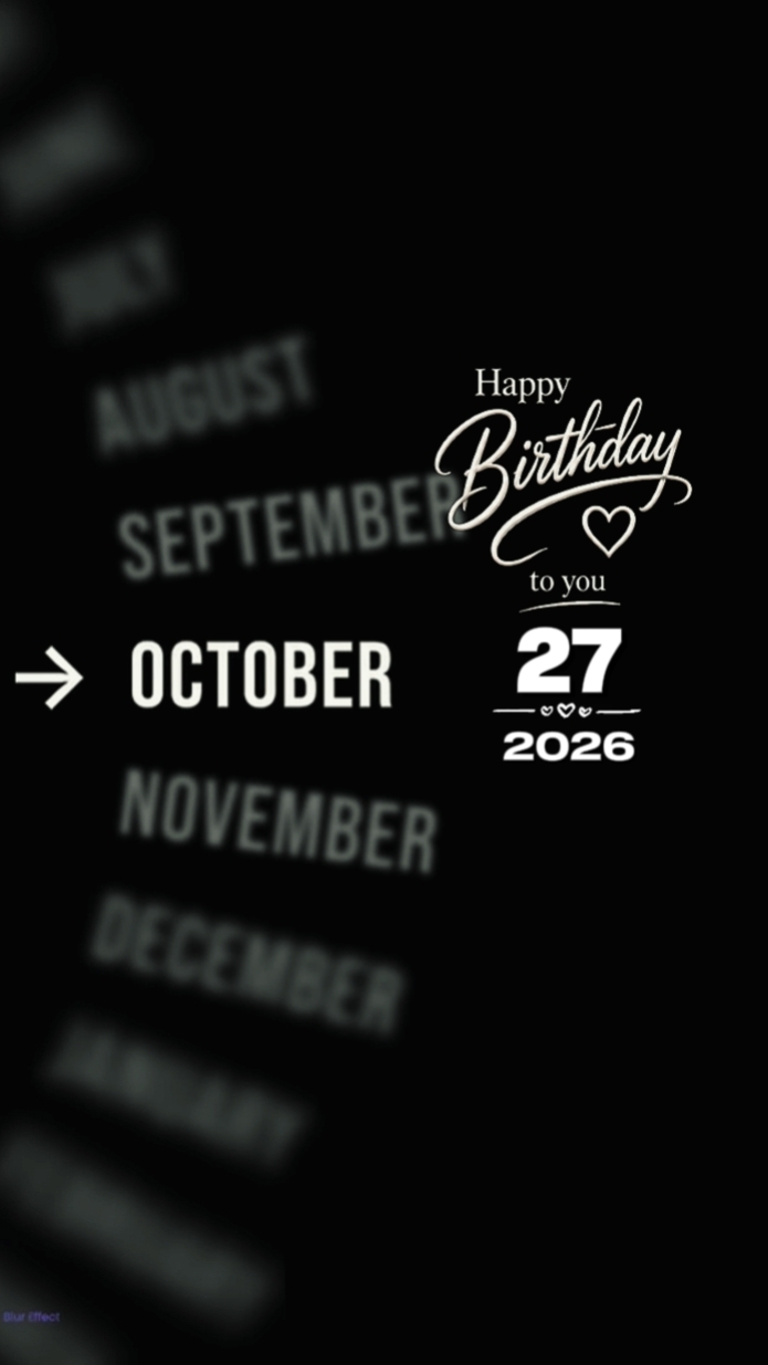 Birthday 27 October 