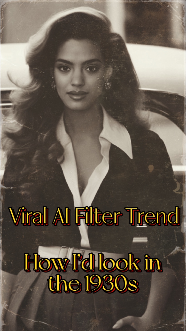 Tendencia de filtro de IA de los años 30