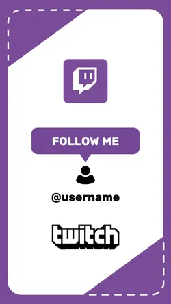 Twitch Follow me 