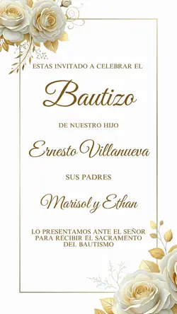 Invitación Bautizo