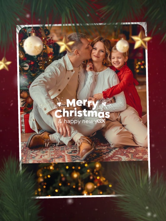 WEIHNACHTSFAMILIENBILD