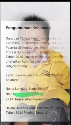 selamat lulus PPG