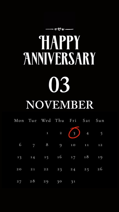 ANNIV 03 DE NOVIEMBRE 
