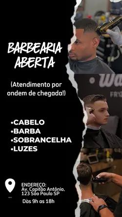 Barbearia aberta 