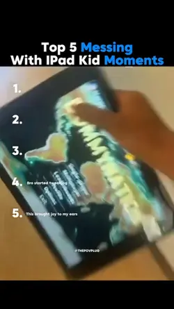 MESSING W IPAD KID