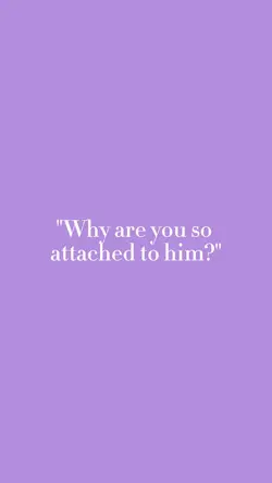 Attached to him 