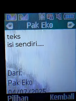 teks isi sendiri
