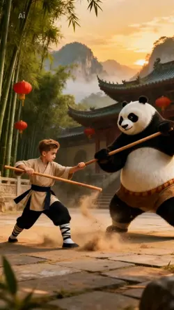 kung fu with panda