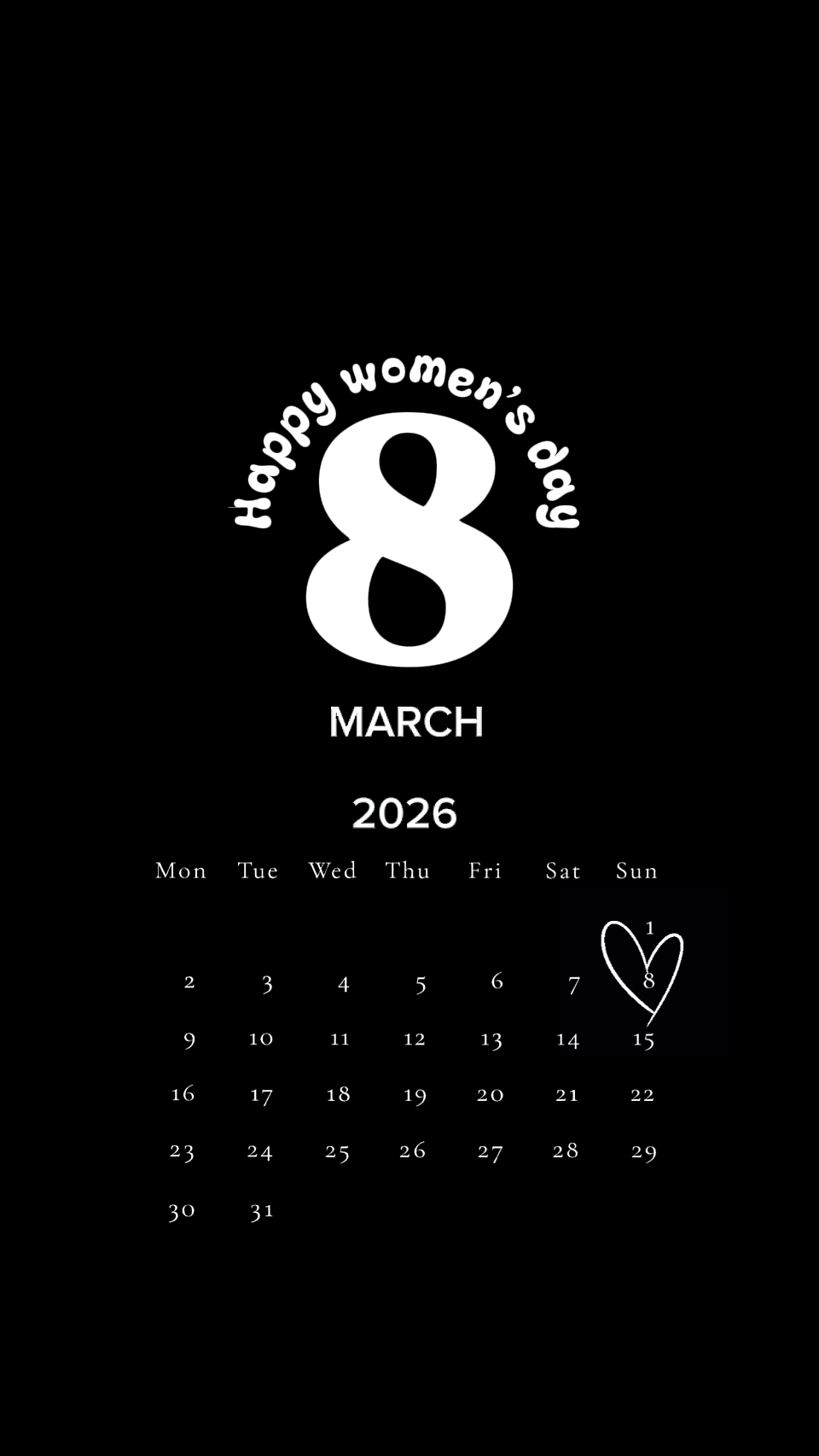 Feliz día de la mujer