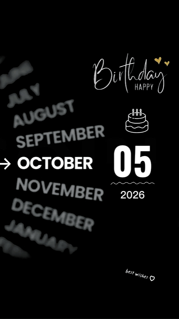 Birthday 05 October 2026