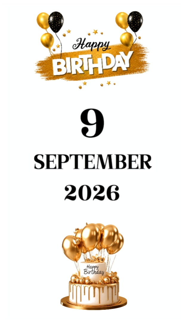 BDAY SON 9 SEPTEMBER