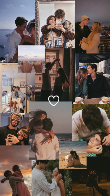 Collage de grille de couple
