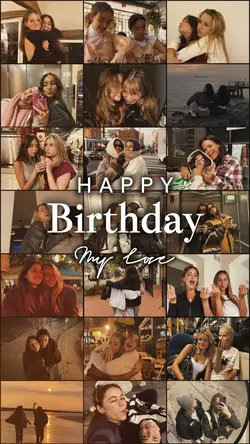 birthday collage