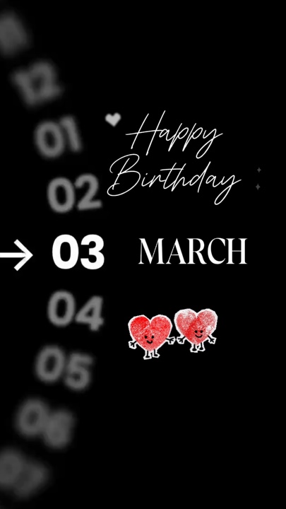 GEBURTSTAG 03. MÄRZ