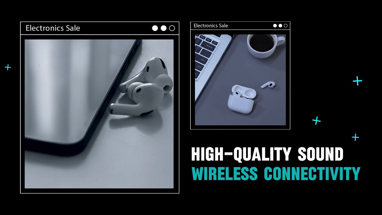 Digital Products Product Display Business Template Black Style