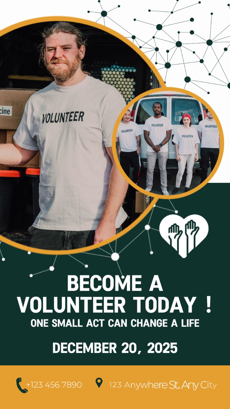 Community Volunteer Recruitment Business Template 