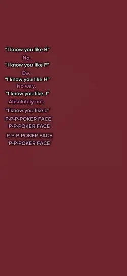 Poker face