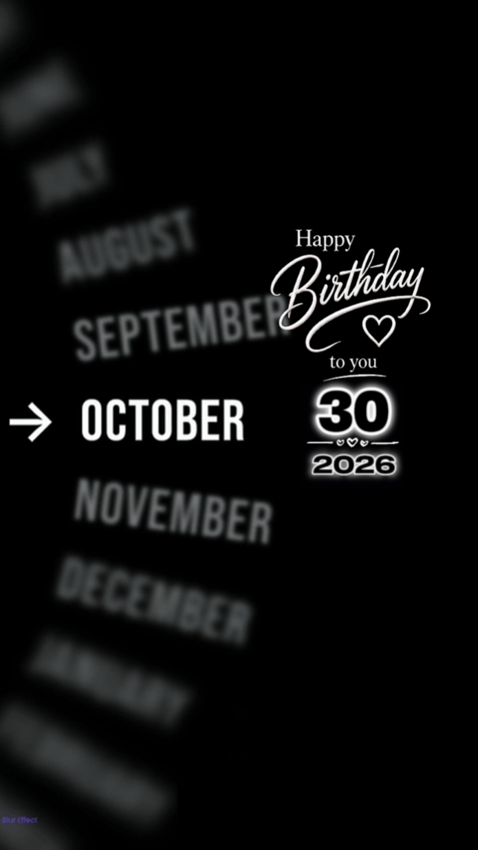 Birthday 30 October 