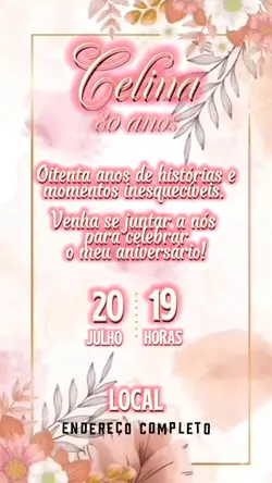 Convite Aniversário 