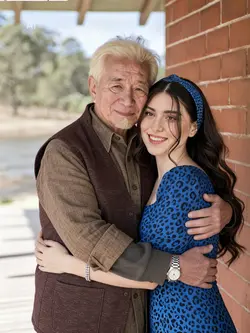 Ai hugging father 