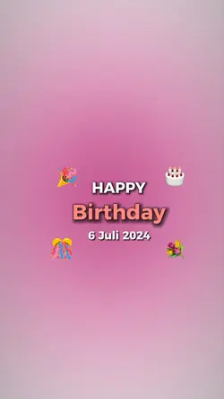 HBD 6 JULI 2024