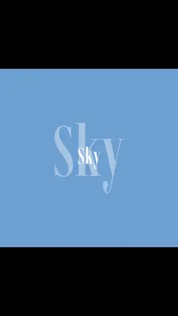 The theme is Sky π©΅βοΈβοΈ