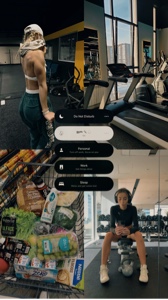 Gimnasio de 4 fotos