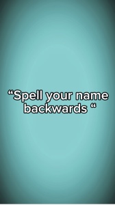 Spellurnamebackwards