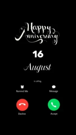 ANNIV 16 AUGUST CALL
