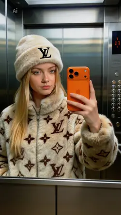 selfie in elevator