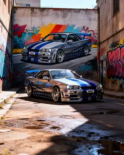 Mural Graffiti Car