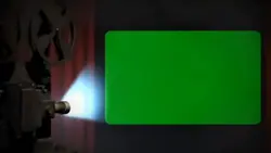 projector green scre